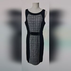 SOLD White House Black Market    Black/White Tweed Dress